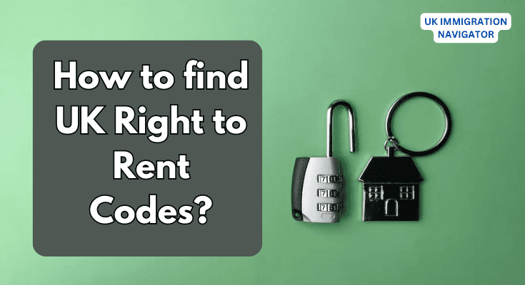 How to find UK Right to Rent Codes?
