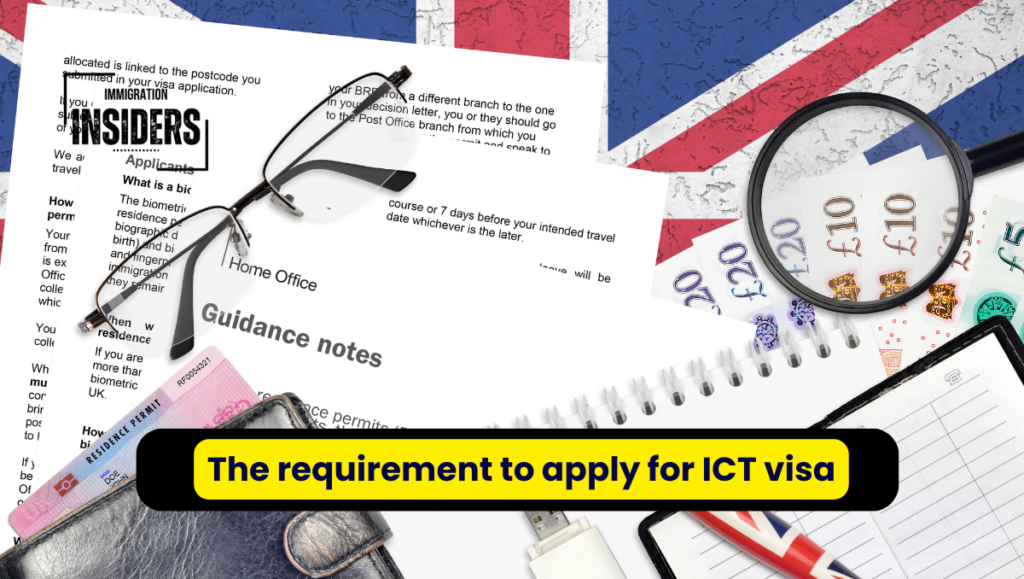 The requirement to apply for ICT visa