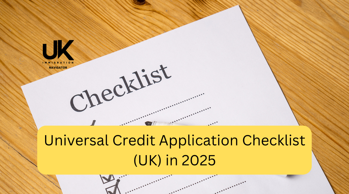 Universal Credit Application Checklist (UK)
